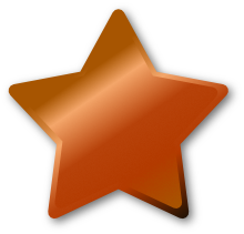 銅色の星マーク