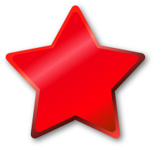 赤色の星マーク